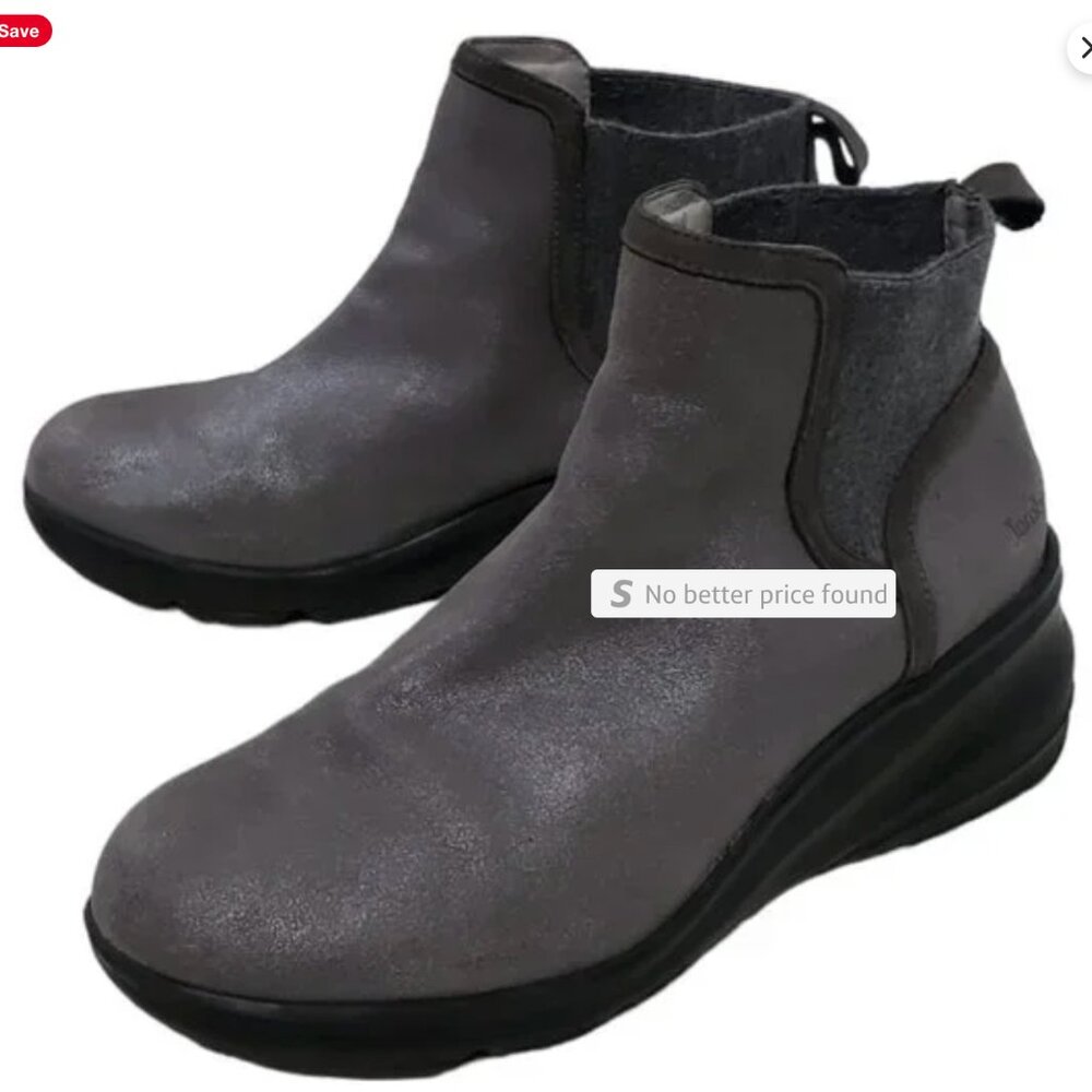 Jambu Ember Ankle Boot Womens Size 9 M Gunmetal Gray Leather Water Resistant